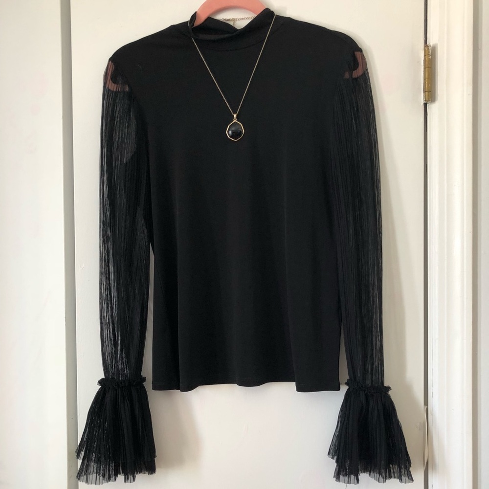 Black half turtleneck